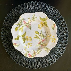 Braided Abacca Charger Plate (Charcoal)